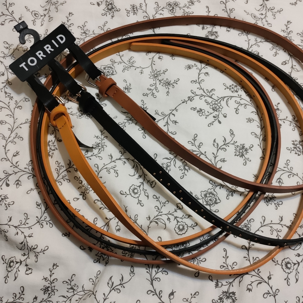 Torrid skinny belt trio size 4